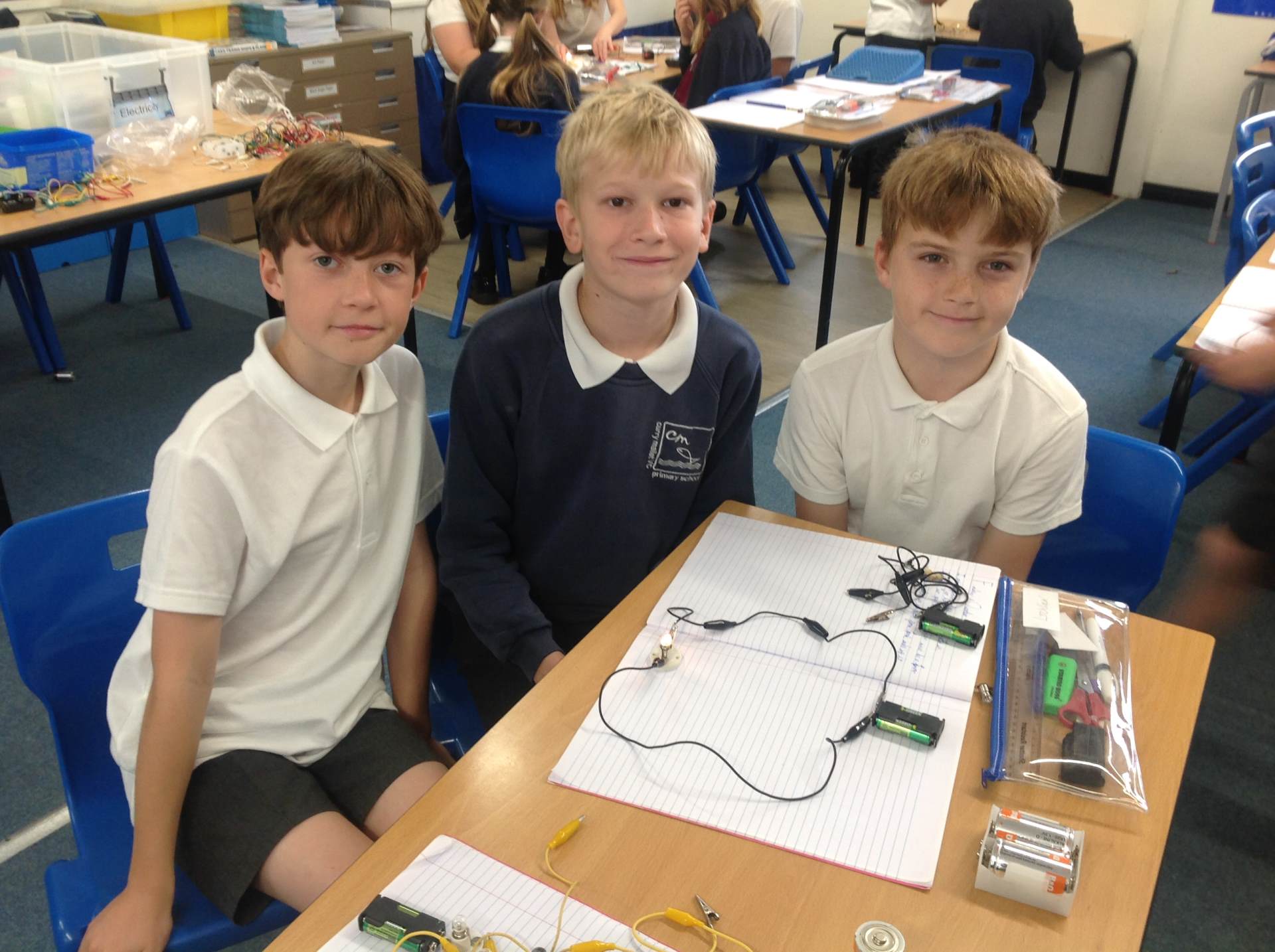 Constructing a simple circuit.